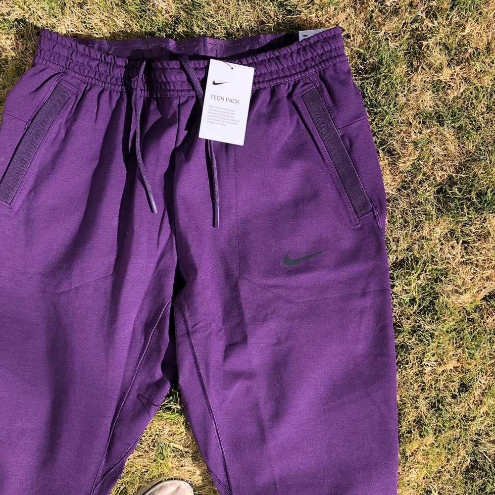 🆕 Nike Sportswear Tech Pack Purple Knit Pants